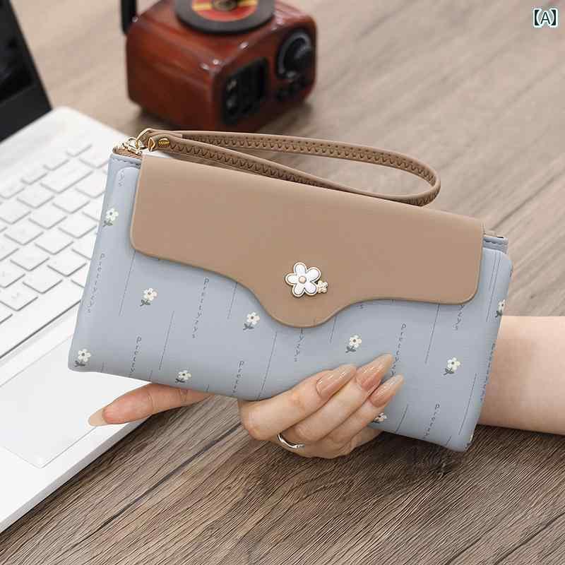 レディース 財布 長財布 財布 レディース ロング 韓国 プリント 小さい さわやか 2つ 折り 多機能大容量 ハンドバッグ スポット
