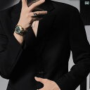 メンズ ジャケット スーツ 英国 風の レトロ 高級 メタル ボタンの スーツ セット スリムフィット ビジネス カジュアル ズボン ツーピース