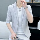 スーツ セットアップ きれいめ 夏の 韓国な ファッション ドレス 七分袖ノー アイロン カジュアル 小さめ スーツ 男性用