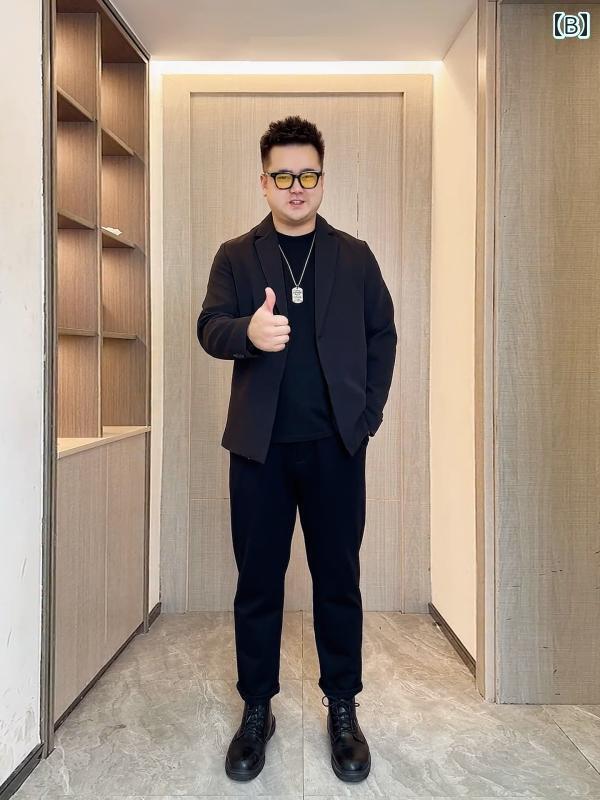 スーツ セットアップ きれいめ 春秋 メンズ 無地 シンプル 太った 男の スーツ ジャケット ゆったり 大きいサイズ 軽い 成熟 した スタイル スリム 小さい