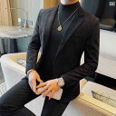 スーツ セットアップ きれいめ メンズカジュアル スーツ ジャケット 2024秋冬 ハイエンド ファッション スリム トップ