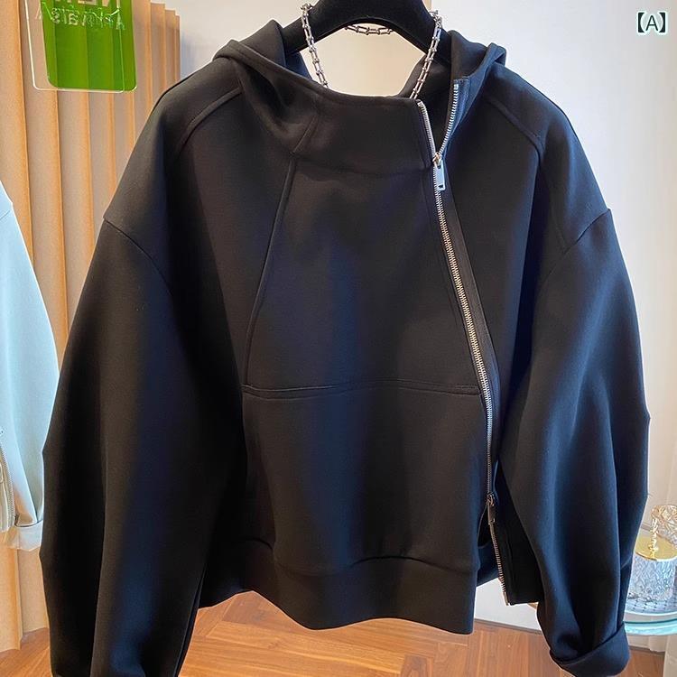 樂天商城 - パーカー ジップ 秋冬 の 商品 プラス 太字 サイズ 2300 斤 ゆったり 斜め ジッパー スタンドカラー フード付き スウェットシャツ メンズ 裏起毛 厚手 カーディガンジャケット