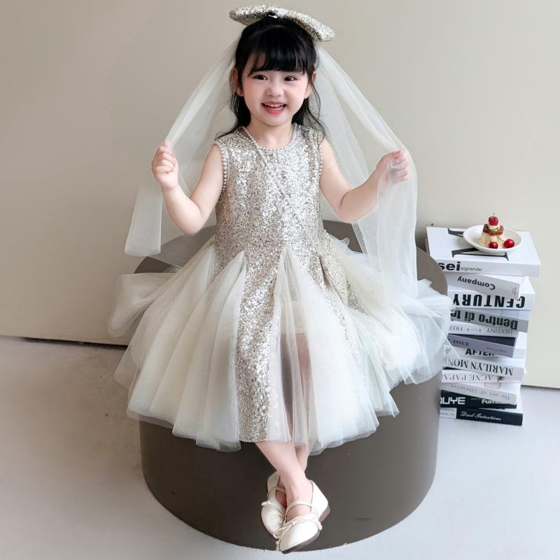 子供服 女の子 袖なし ワンピース 夏用 キャミソール プリンセスドレス かわいい ベビー チュールスカート 薄手 軽量 涼しい ピンク系 通学 日常使い