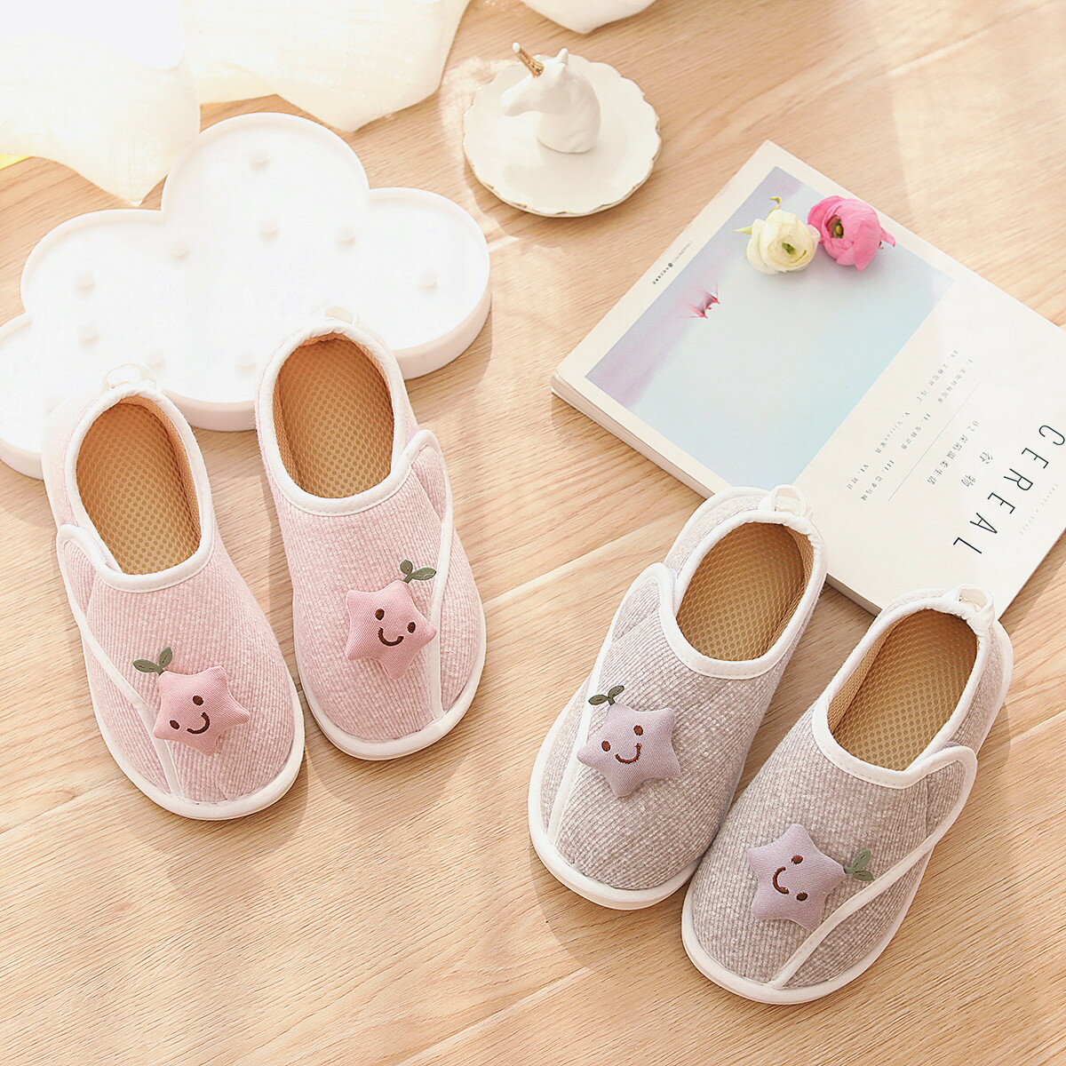 綿麻布 室内 ルームシューズ スリッパ レディース マタニティ 春夏 春秋 妊娠中 産後 高齢者 ママ用 かかとつき 軽量 通気性よい 介護シューズ 冷房対策 マジックテープ あったか 履きやすい靴 かわいい 滑り止め プレゼント 出産祝い 出産準備 部屋履き ピンク 楽天海外通販 2