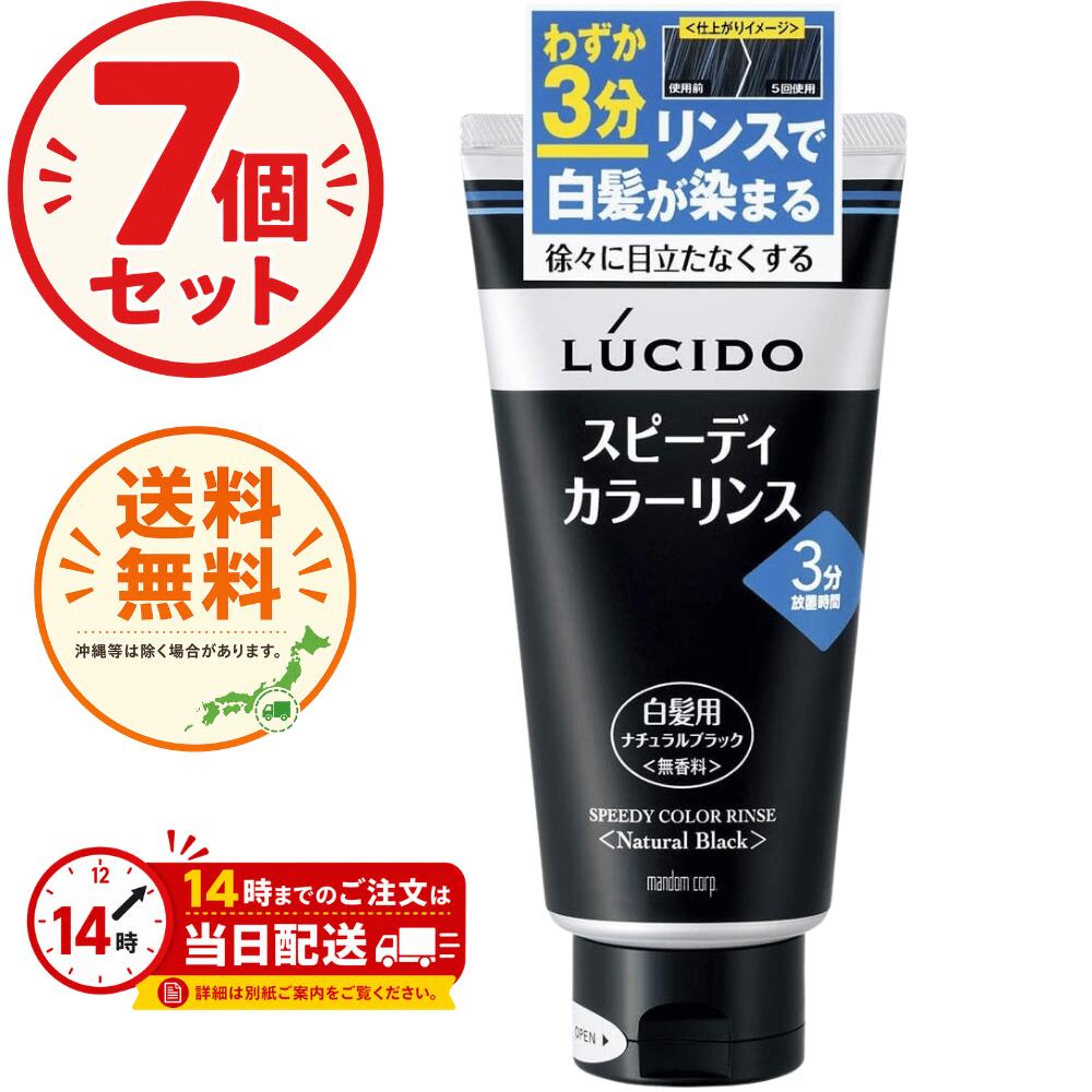  ルシード スピーディカラーリンス ナチュラルブラック 160g リンスで簡単白髪染め 男性化粧品 メンズコスメ ヘアケア カラー 白髪用整髪ジェル 白髪染め LUCIDO