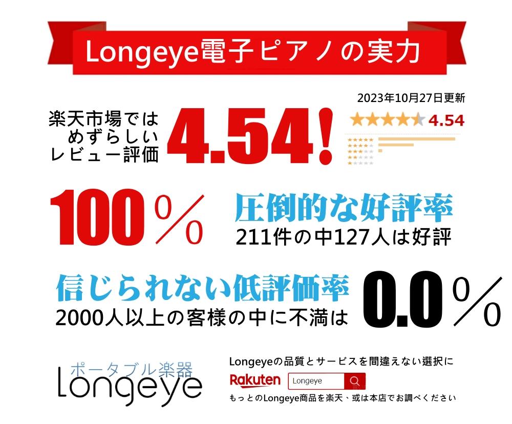 【低評価ゼロ】 木目5色 電子ピアノ 88鍵盤 お得セット 最新モデル Longeye ロンアイ スタンド 椅子 日本語表記パネル 380種類音色 移調 二つヘッドホン同時使用 MIDI端子対応 初心者 日本語説明書 一年保証 MOLD2