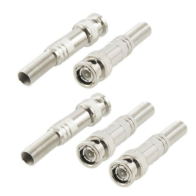 BNCプラグ10個セット ネジタイプ 監視カメラ同軸ケーブル 防犯カメラ HOP-BNCPLUG10 送料無料