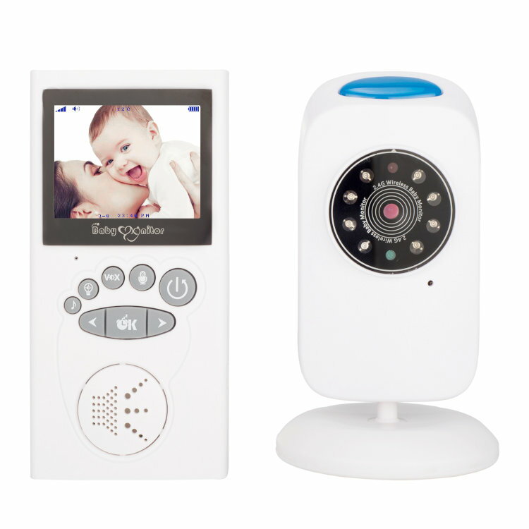 ワイヤレスベビーカメラ 無線映像音声モニター デジタル無線 監視見守りカメラ 赤ちゃん 年寄り介護 子守唄機能 双方向音声 暗夜対応 温度センサー付き HOP-BMGB101