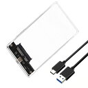 【USB3.1以上推奨】HDD/SSDドライブ 2TBまで ケース Type-C端子 高速データ転送 2.5インチ SATA3.0 HOP-TPCSSD25