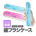 UV-C 紫外線除菌 歯ブラシケース 除菌器 歯ブラシ収納ケース 家庭/オフィス/出張や旅行などに最適 安全・安心除菌 コンパクト収納 HOP-UVCTBC08
