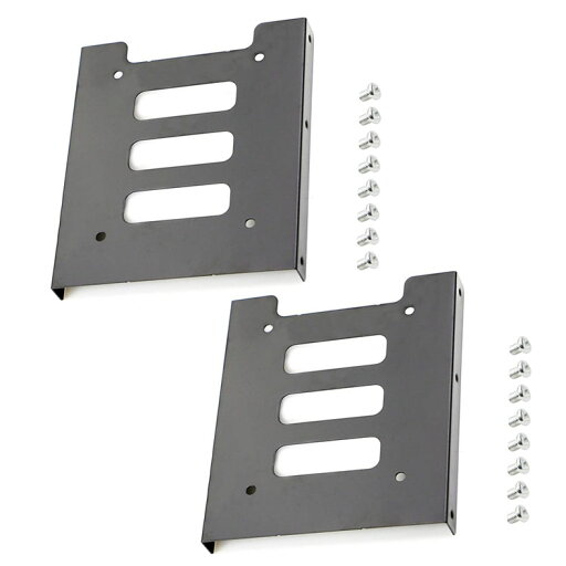 【2個セット】 2.5インチHDD/SSD用変換ブラケット マウンタ 放熱性 SSD入れ替えに 金属製 ネジ付き HOP-SST2535STDS2 【2個セット】 2.5インチHDD/SSD用変換ブラケット マウンタ 放熱性 SSD入れ替えに 金属製 ネジ付き HOP-SST2535STDS2