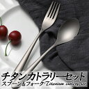 チタン合金スプーン&フォーク 2点セット カトラリーセット 食器 高強度 超軽量 高耐久性 耐蝕性 耐熱性 丈夫 キャンプ アウトドア 長持ち HOP-TI60...