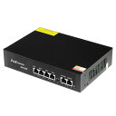 PoEスイッチングハブ PoE対応端末を一括接続 PoE4ポート＋UPLINK2ポート 最大30W 最大伝送250m HOP-POESWT42