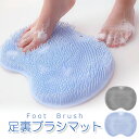 足裏ブラシマット フットブラシ 足洗いマット 足裏マット 背中ブラシ フットケア フットマッサージ 足ブラシ 吸盤付き HOP-FBM3023