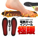 USB給電 電熱ホットインソール 男女兼用 カットしてサイズ調整可能 水洗いOK 汎用 防寒 極暖 足裏ポカポカ オフィス/スキー/スノーボード/冬作業/釣り/...