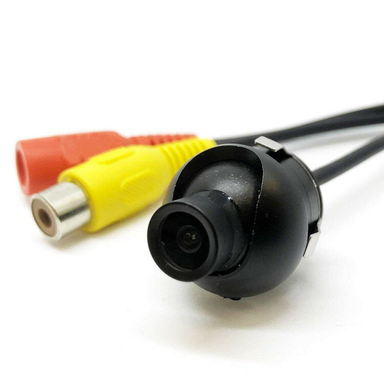 フロントカメラ 高画質CMOSセンサー ボディ埋め込みタイプで目立たない ガイドライン表示 広角120度レンズ バックカメラにも HOP-A0114N