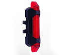 自転車用テールランプ ランプ4モード 高輝度LED セーフティライト USB充電 防水 レッド限定 HOP-BKPU09 送料無料