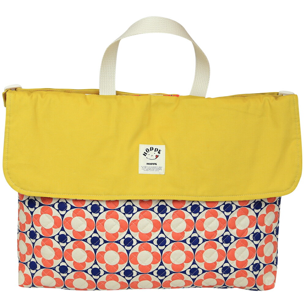 【NEW】くるくるフラワー ネイビー 防災頭巾カバー HOPPE（ホッペ）※椅子に掛けた場合上向き【日本製 手作り 入園入学グッズ 幼稚園 防災頭巾カバー 防災頭巾ケース 防災頭巾バッグ ざぶとん ショルダーバッグ 防災頭巾カバー男の子 防災頭巾カバー オシャレ 送料無料】