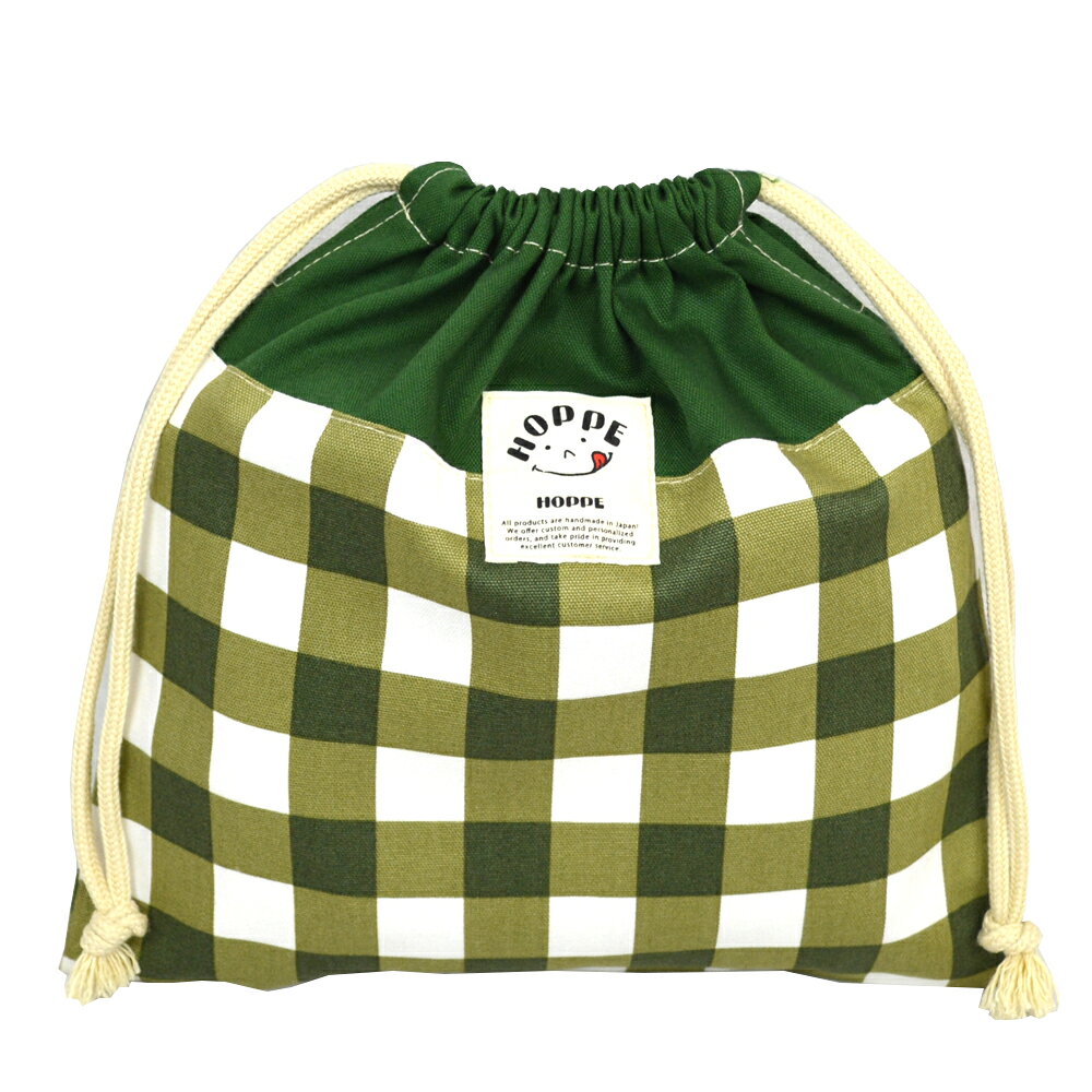 フォレストチェック マルチ巾着 ミディアム HOPPE（ホッペ）