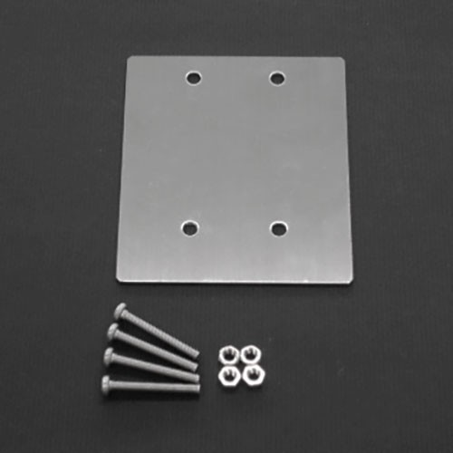 ガレージミラー カーブミラー 取付金具 ステンレス製 フェンス 挟み込み 当て板 金具 錆びない yh1258