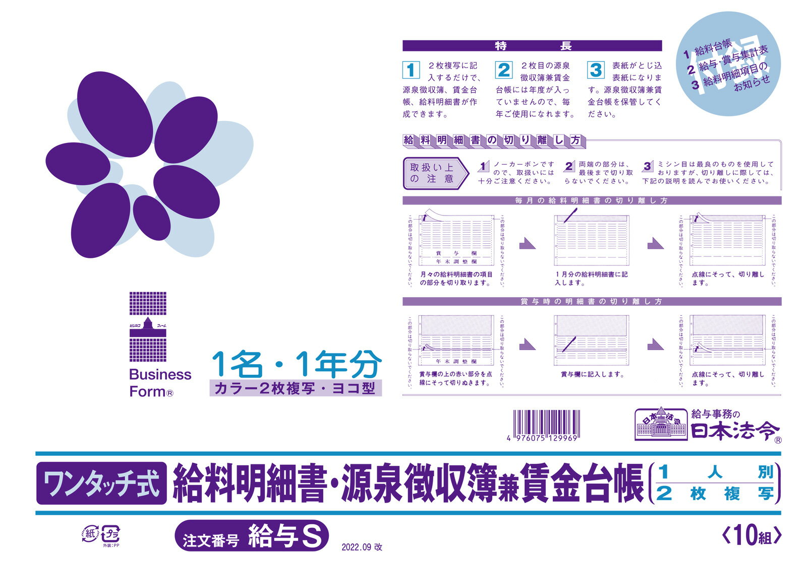 日本ノート（アピカ） 簡易帳簿（青色申告用） アオ2 (AO2) 1冊【ECJ】