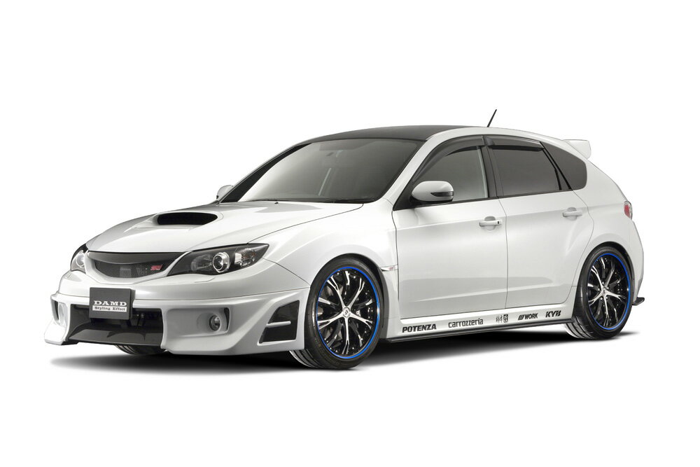 DAMD ダムド インプレッサ WRX STI CBA-GRB A B型 サイドスカートエクステンション カーボン