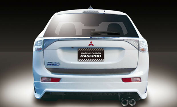 ハセプロ アウトランダーPHEV GGW2 前期 リアハーフスポイラー HASEPRO