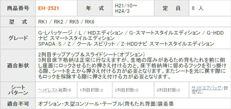 送料無料 Clazzio クラッツィオ シートカバー ステップワゴン RK1 RK2 RK5 RK6 シートカバー クラッツィオ ジュニア Jr. EH-2521