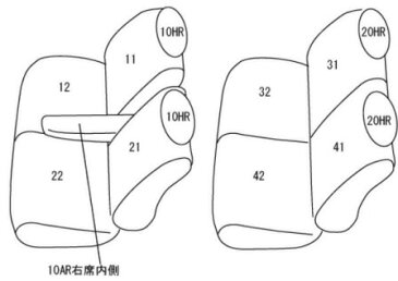 ハスラー シートカバー MR31S 一台分 クラッツィオ ES-6061 キルティング タイプ シート 内装