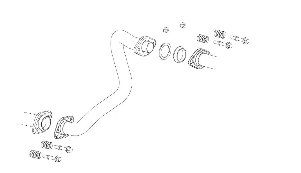 フジツボ アルトワークス DBA-HA36S FRONT PIPE フロントパイプ 610-80193 FUJITSUBO