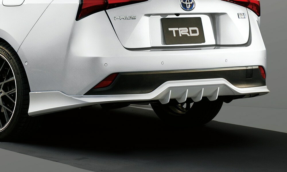 ティーアールディー プリウス 5#系 ZVW50 ZVW51 ZVW55 リヤバンパースポイラー Aerodynamics Style ICS付車用 樹脂（PPE） 未塗装 MS343-47006-NP TRD