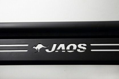 ジャオス ハイエース 200系 フロントスキッドバー ブラック/ブラック バー:ステンレス、60.5φ、ブラック粉体塗装 エンドキャップ：ABS プレート:ステンレス、2.5t、ブラック粉体塗装 ブラケット：ステンレス、カチオン電着塗装 B150204D JAOS 3