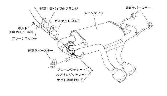 エッチケーエス インプレッサスポーツハイブリッド DAA-GPE マフラー C-1 32018-AF012 HKS LEGAMAX Premium リーガマックスプレミアム