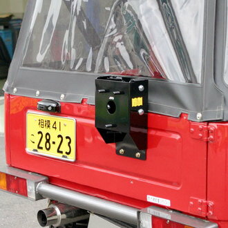 アピオ ジムニー SJ30F 30J 40F 40D JA11C 12C 51C 71C スペアタイヤブラケット 幌タイプ用 スチール製 黒塗装仕上げ 3040-3 APIO