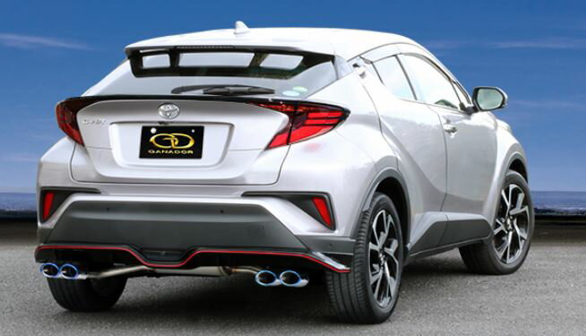 ガナドール C-HR CHR 3BA-NGX10 DBA-NGX10 ガソリンターボ 2WD マフラー センターパイプ付 左右4本 GVE-039DBL GANADOR Vertex 4WD SUV バーテックス 4WD SUV