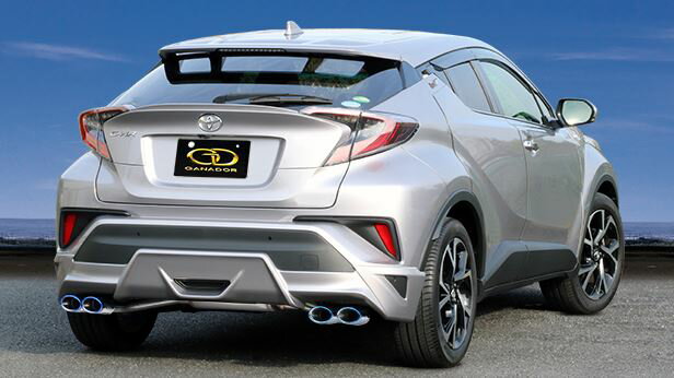 ガナドール C-HR CHR 3BA-NGX10 DBA-NGX10 ガソリンターボ 2WD TRD Aggressive Style マフラー センターパイプ付 左右4本 GVE-039DBL GANADOR Vertex 4WD SUV バーテックス 4WD SUV