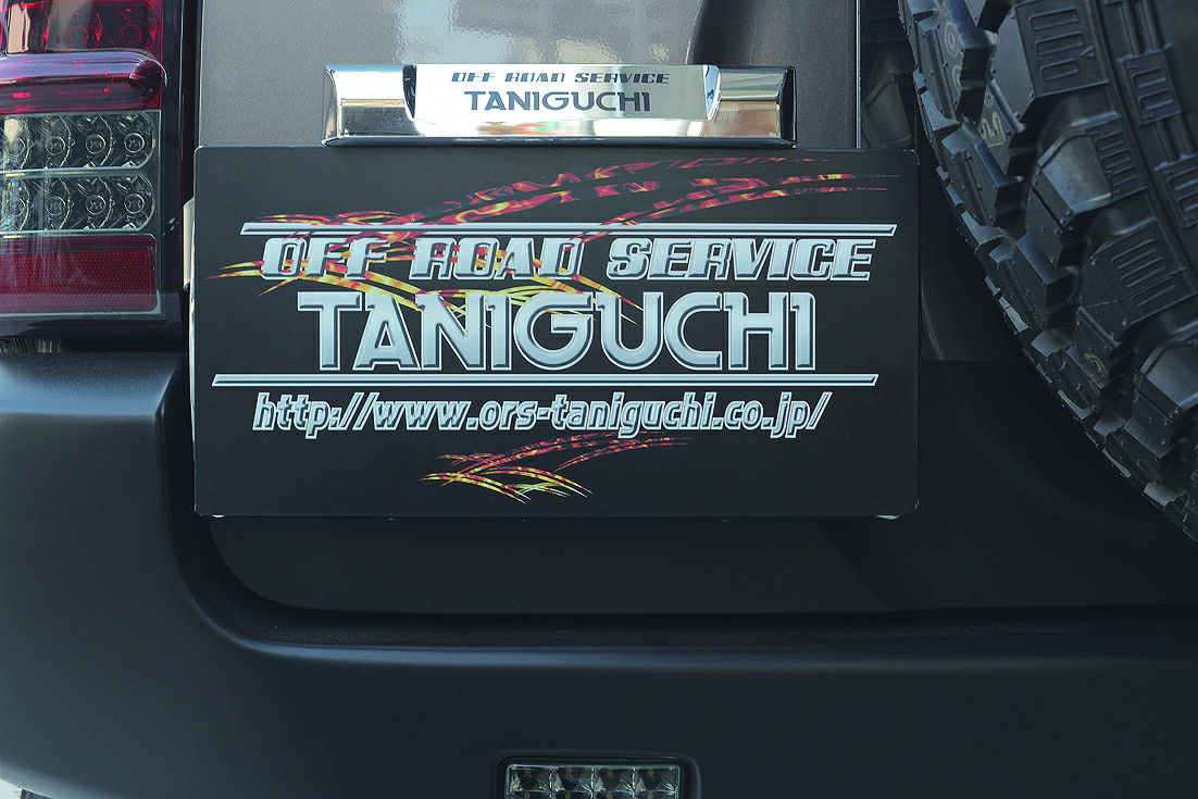 オフロードサービス タニグチ ジムニー JB23 スペアタイヤ移動キット用 ナンバー移動キット メッキLEDナンバー灯セット OFF ROAD SERVICE TANIGUCHI