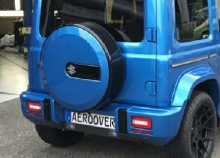 ケーファクトリー ジムニーシエラ JB74W G62S スペアタイヤカバー FRP 未塗装 K-FACTORY AERO OVER