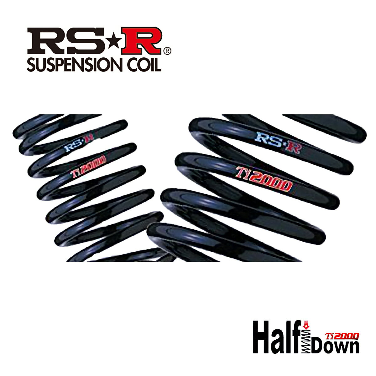 RSR ハスラー MR52S ダウンサス スプリング 1台分 S410THD RS-R Ti2000 HALF DOWN Ti2000 ハーフダウン