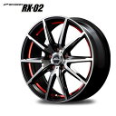 MID SCHNEIDER RX-02 ホイール 18インチ 5H114.3 8J+45 1本 5穴 ブラックポリッシュ/アンダーカットレッド シュナイダー マルカ