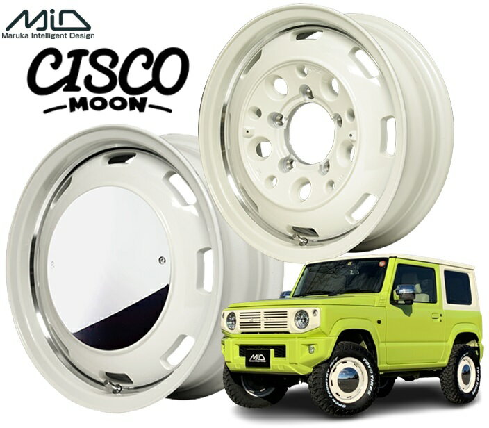 MID Garcia CISCO MOON ホイール 15インチ 4H100 4.5J+45 1本 4穴 ガルシアシスコ ムーン マルカ