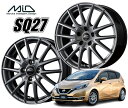 MID SCHNEIDER SQ27 ホイール 18インチ 5H114.3 7J+50 1本 5穴 メタリックシルバー シュナイダー マルカ(2)