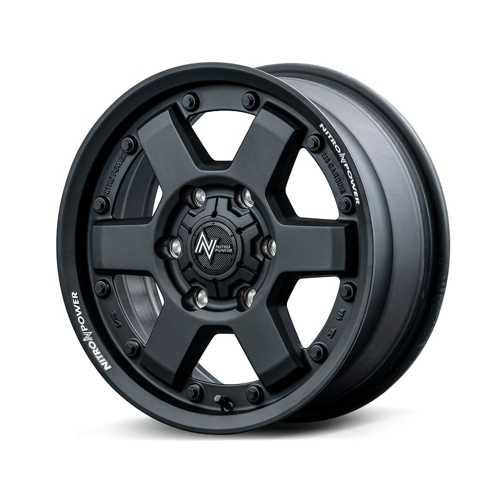 MID NITRO POWER M6 CARBINE ホイール 15インチ 4H100 4.5J+45 4本 4穴 マルカ ナイトロパワー M6 カービン