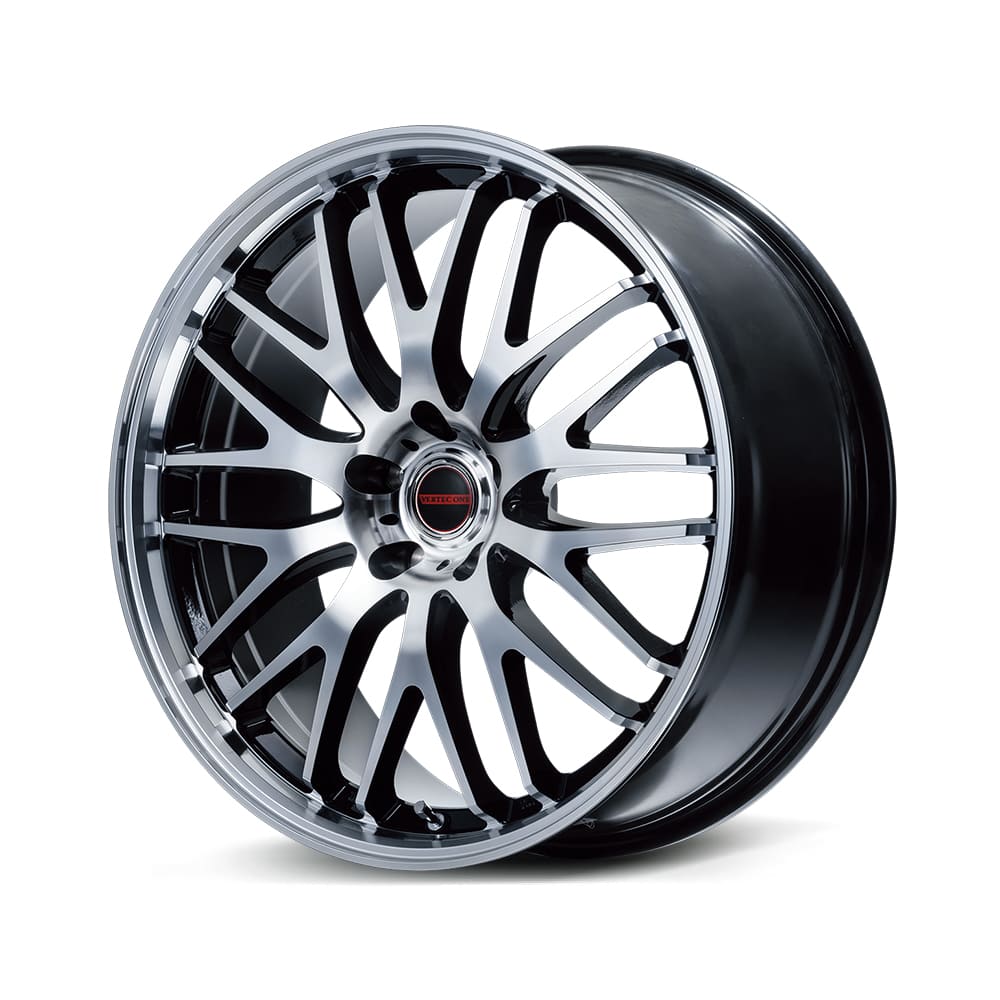MID VERTEC ONE EXE10 V selection ホイール 19インチ 5H114.3 8J+42 1本 5穴 ブラック/ミラーカット ヴァーテックワン エグゼ10 マルカ