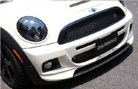 ガルビノ ミニ R55 R56 R57 クーパーS 前期 フロントバンパースポイラー FRP製(カーボンフィン) GARBINO