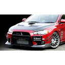 バリス ランサーエボリューション10 ランエボX CZ4A フロントスポイラー FRP 未塗装 VAMI-111 VARIS