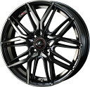 WEDS ウェッズ LEONIS LM ホイール 15インチ 4H100 5.5J+43 4本 4穴 レオニス パールブラック ミラーカット/チタントップ PBMC/Ti(2)
