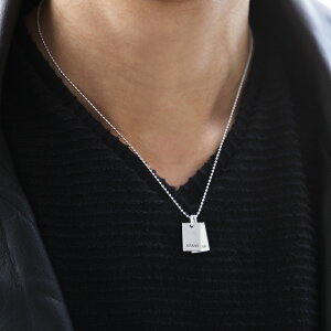 カップルで着用OK◆ロゴモチーフネックレス◆ネックレスペンダントメンズチェーンロングネックレスアクセアクセサリー春夏春夏ペンダントトッププレゼント彼氏彼女ペアシンプルアジャスターJOZEジョゼ