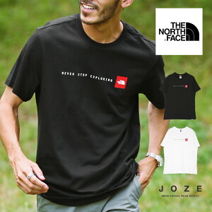 【クーポン対象外】◆THE NORTH FACE(ザ ノースフェイス) メッセージプリントTシャツ◆ブランド Tシャツ メンズ おしゃれ ティーシャツ 半袖 カットソー トップス メンズファッション 夏 夏服 夏物 クルーネック 綿 綿100％ ホワイト ブラック アウトドア