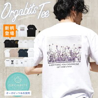 ◆オーガビッツマルチロゴパターンTシャツ◆オーガニック コットン サステナブル おしゃれ ティーシャツ 半袖 春 夏 夏服 春服 メンズファッション ロゴT クルーネック uネック 白 黒 ブランド 綿100％